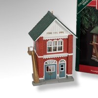 1991 Hallmark Keepsake "Fire Station" Ornament