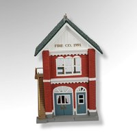 1991 Hallmark Keepsake "Fire Station" Ornament