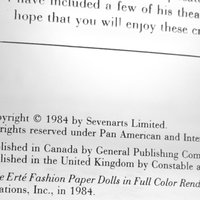 ERTE Fashion Paper Dolls Books - Collector's Set (Incomplete)