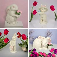 Charming Vintage Dept 56 Snowbunnies Figurine - Select Your Timeless Delight!