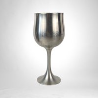 Set of 4 Vintage Pewter Goblets - Classic Elegance for Every Occasion