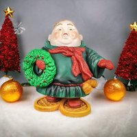 1990s Dept. 56 Merrymaker: Whimsical 'Sigmund the Snowshoer' Figurine – Vintage Holiday Collectible