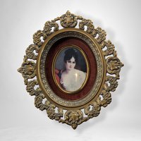 Vintage Cameo Creations Mme Recamier by Gerardt (6.75"), Wall Hanging