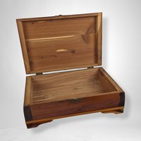1930s Cedar Storage Box, Dresser Box, Jewelry Box