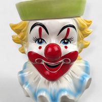 1973 Vintage Schmid 'Candy Man' Clown Music Box Candy Jar, Likely Not Haunted
