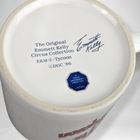 1986 Emmett Kelly Tycoon Hobo Clown Mug - Vintage Collectible