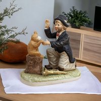 1997 Melody in Motion 'Willie Sez' Hobo Clown Figurine - Collectible Decorative Sculpture