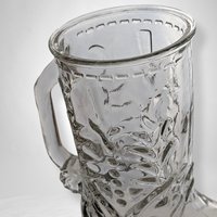 Vintage Clear Glass Cowboy Boot-Shaped Glass/Stein - Western-Themed Drinkware