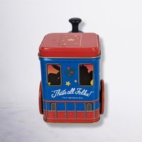 1999 Looney Tunes Train Metal Tin - Collectible Cartoon Tin Container