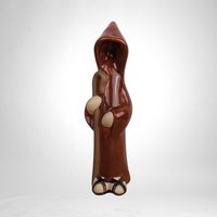 1972 Handmade Ceramic Monk Figurine