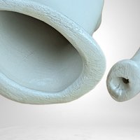 Vintage Halloween Mom and Child Ceramic Ghost Figurine Set