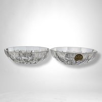 Pair of Royal Crystal Rock Tapered Candle Holders - Elegant Table Centerpieces