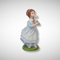 Wish Upon a Dandelion: Charming 1982 Avon Hand-Painted Girl Figurine ("Wishful Thoughts")