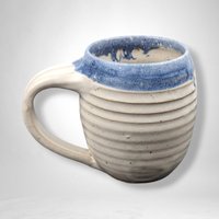 Handmade Pottery Mug with Cats