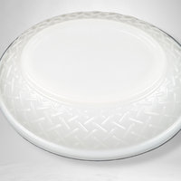 White Glass Hen on Nest Trinket Dish