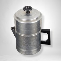 Vintage Comet 4 Piece Aluminum Coffee Pot: Brew Your Perfect Cup