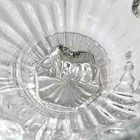 Avon Clear Glass Egg-Shaped Trinket Bowl