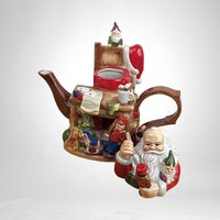 Vintage Santa Claus Decorative Christmas Teapot