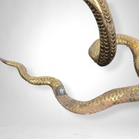 Brass Cobra Figurine Made in India: Exotic Home Decor Accent