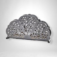 Irvin Ware Silver-Colored Metal Napkin Holder: Classic Tabletop Accessory