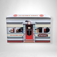 Coca-Cola Roadside Diner Advertisement Tin Box: Vintage Collectible