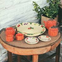 1995 Popular Imports Miniature Pumpkin Tea Set: Charming Collectible