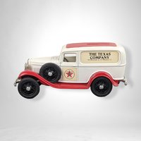 Vintage ERTL Replica 1932 Ford Delivery Van Texaco Die Cast Bank - Collector's Delight
