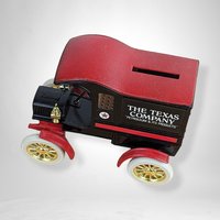 The Nostalgic Collector: 1905 Texaco Ford Delivery Car Metal Locking Bank - Vintage Automotive Memorabilia and Functional Collectible