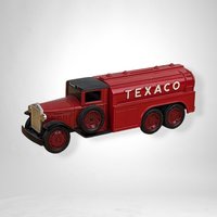 1990 ERTL Texaco Replica 1930 Diamond Fuel Tanker Locking Metal Bank - Vintage Collectible