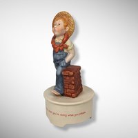 1983 Hallmark Whistling Boy Music Box
