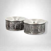 Elegant Pair of KYRR Norsk Pewter Taper Candle Holders