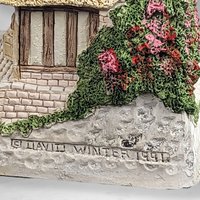 Signed 1991 David Winter Audrey's Tea Room Cottage House Collectible