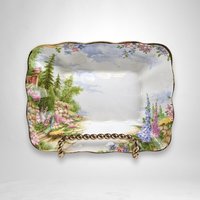 Royal Albert Kentish Rockery 5" Rectangular Sweet Meat/Trinket Dish: English Garden Elegance