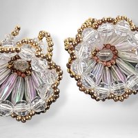 Pair of Handmade Beaded Angel Ornaments – Heavenly Holiday Decor