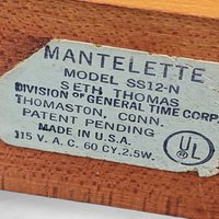 Vintage Seth Thomas Mantlette Clock Model SS12 N – Timeless Elegance