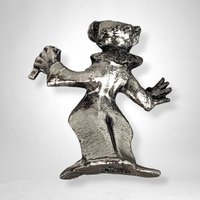 Charming Set of 3 Vintage Metal Clown Figurines - Whimsical Collectibles for Home Decor