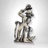 Charming Set of 3 Vintage Metal Clown Figurines - Whimsical Collectibles for Home Decor