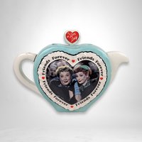I Love Lucy Heart Shaped 'Friends Forever' Teapot - Slightly Imperfect Collectible