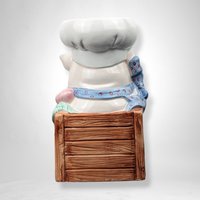 Ceramic Pig Chef Utensil Holder - Whimsical Kitchen Decor