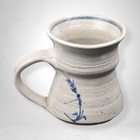 Pair of Handmade, Signed Pottery Mugs