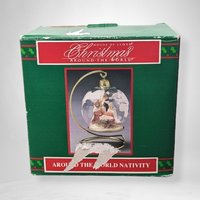 1993 House of Lloyd Around The World Nativity Ornament with Stand - Collectible Holiday Decor