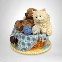 San Francisco Music Box Cat & Bear "My Favorite Things"