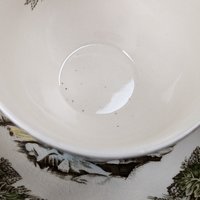 Set of 3 Johnson Bros Friendly Village Ice House Cup and Saucer Sets - Charming Collectible Tableware