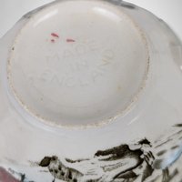 Set of 3 Johnson Bros Friendly Village Ice House Cup and Saucer Sets - Charming Collectible Tableware