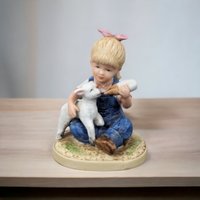 1980s Homco Denim Days Ceramic Figurine: Your Choice of Nostalgic Collectibles