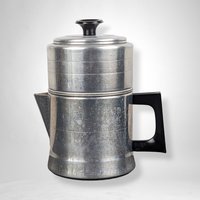 Vintage Comet 4 Piece Aluminum Coffee Pot: Brew Your Perfect Cup