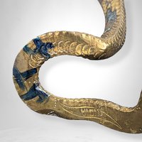 Brass Cobra Figurine Made in India: Exotic Home Decor Accent