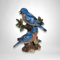 Vintage Lefton Hand Painted Blue Bird Figurine 02203