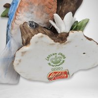 Vintage Lefton Hand Painted Blue Bird Figurine 02203
