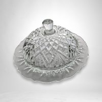 Anchor Hocking Pineapple Clear Glass Butter/Serving Dish with Lid – Classic Elegance for Your Table